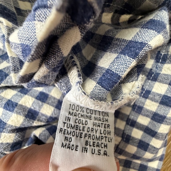 Anthropologie The Podolls Gingham Short Sleeve Shirt Dress, Tie Front, Size XS - Picture 12 of 13